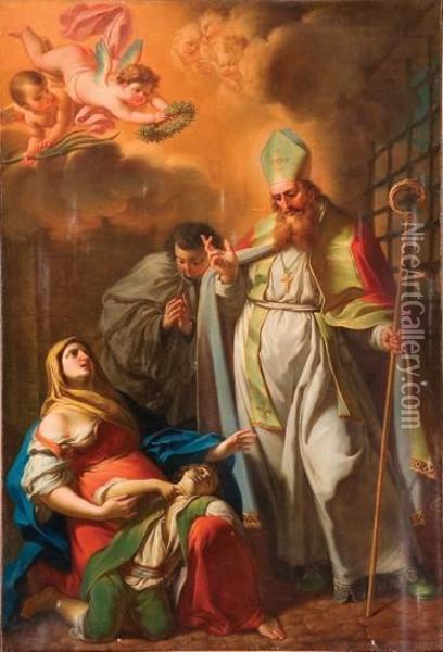Miracolo Di San Biagio Oil Painting - Marco Benefial