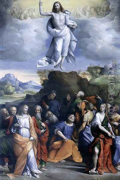 Ascension of Christ 1510-20 Oil Painting - Garofalo
