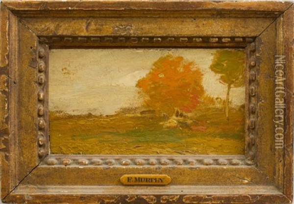 Landscape With Orange Tree Oil Painting - John Francis Murphy