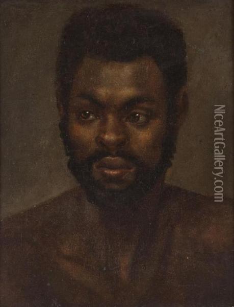 Brustbild Eines Farbigen Oil Painting - Theodore Gericault
