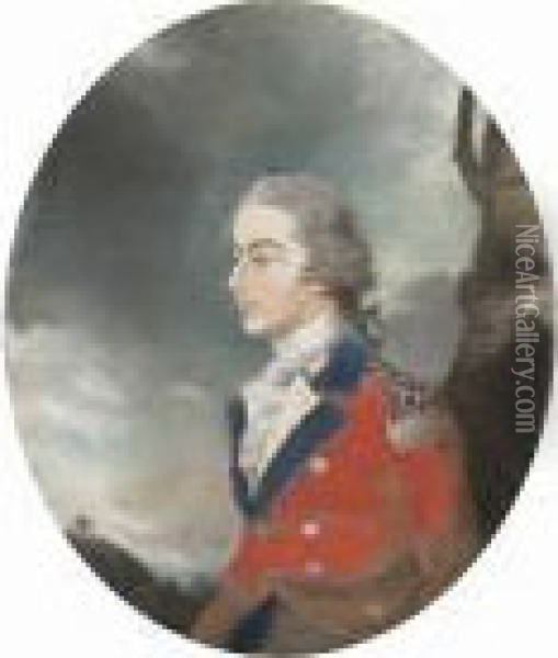 Portrait Of Lieutenant Robert 
Morris In The Uniform Of The 59th (2nd Nottinghamshire) Regiment Of Foot Oil Painting - Sir Thomas Lawrence