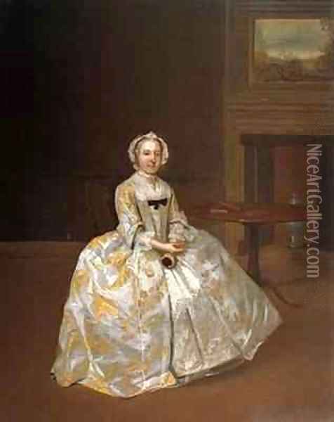 Portrait of Miss Elizabeth Hemyng Oil Painting - Arthur Devis