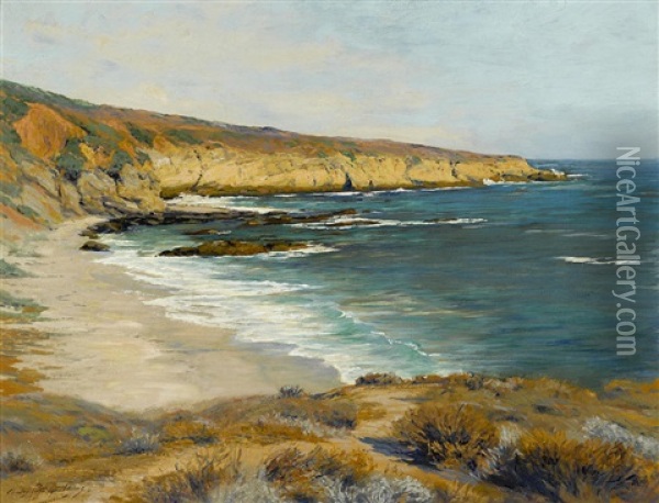 Coastal Scene Oil Painting - Charles Partridge Adams