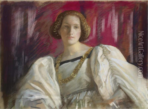 Desdemona Oil Painting - Edwin Austin Abbey