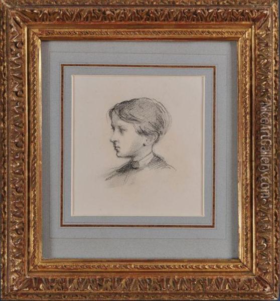 Portrait Of Eugene Vilet Oil Painting - Isidore Alexandre Augustin Pils