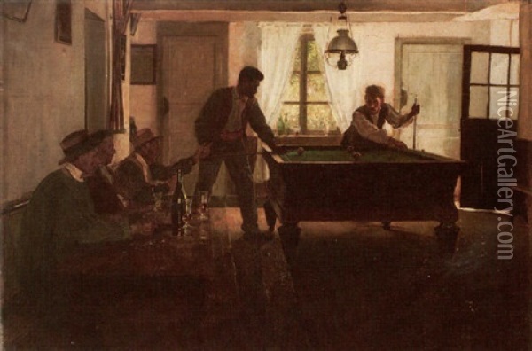 The Winning Shot Oil Painting - William H. Bartlett