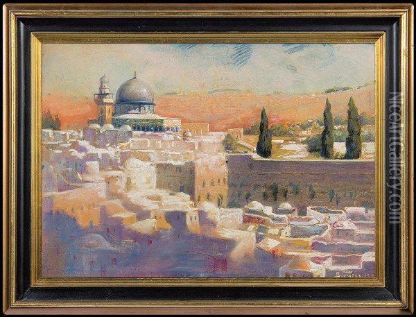 Jerusalem Oil Painting - Adolf, Abraham Behrman