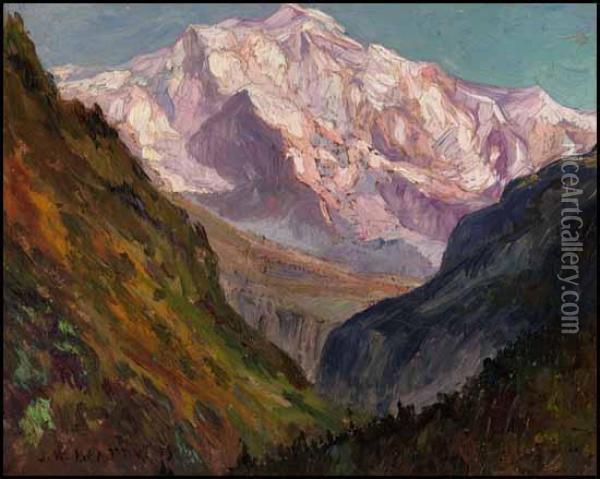 Jasper, Alberta Oil Painting - John William Beatty