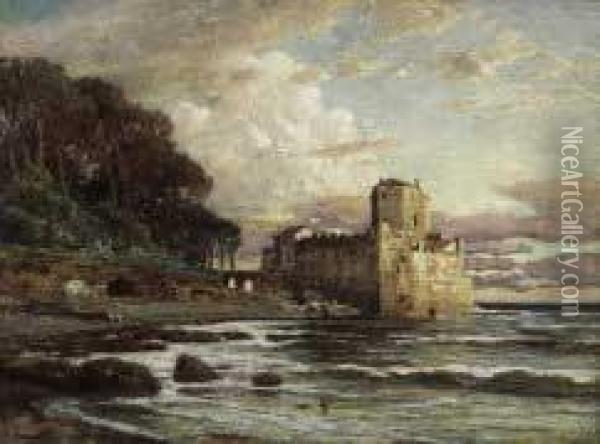 Castello Sul Mare Oil Painting - Franz Theodor Aerni