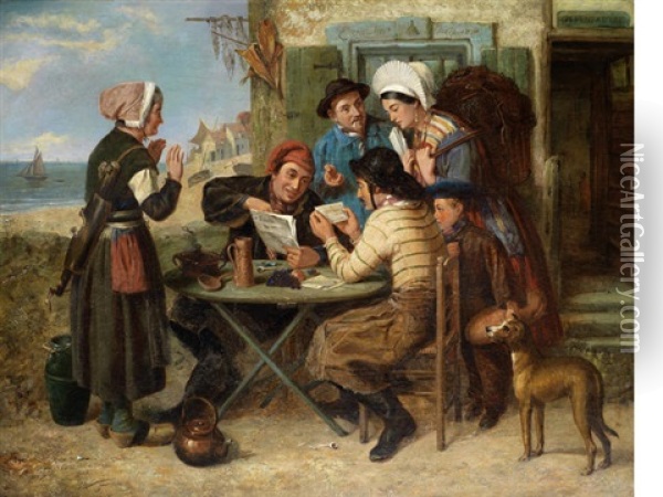 The Lottery Ticket Oil Painting - Frederick Gerald Kinnaird