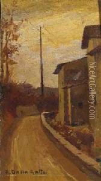 Scorcio Di Strada Oil Painting - Anacleto, Nino Della Gatta