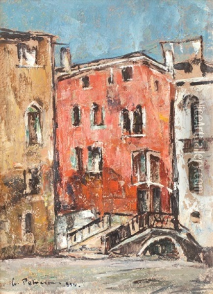 To The Molibieri Palace, Venice Oil Painting - Gheorghe Petrascu