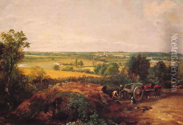 View Of Dedham Oil Painting - John Constable