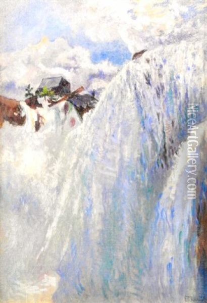 Les Chutes Du Niagara Oil Painting - Francis Brooks Chadwick