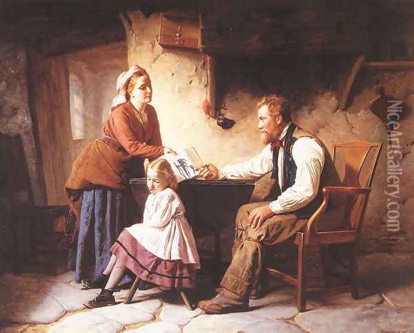 In disgrace Oil Painting - William Henry Midwood
