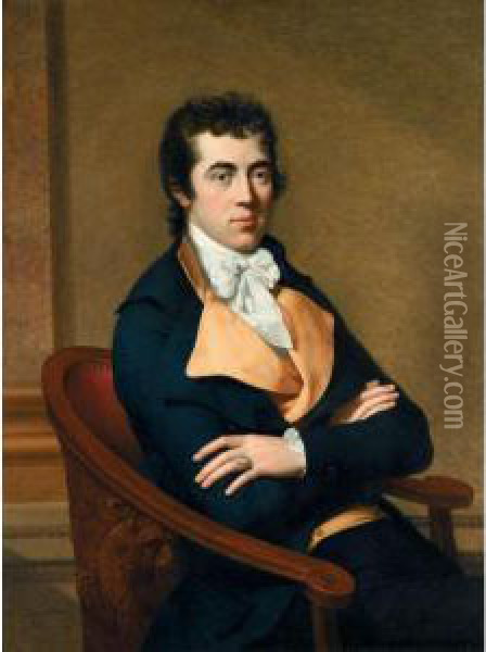 Portrait Of Henry Richard Vassall Fox, 3rd Baron Holland Oil Painting - Francois-Xavier Fabre