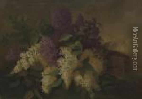 Floral Still Life Oil Painting - Thomas Corwin Lindsay
