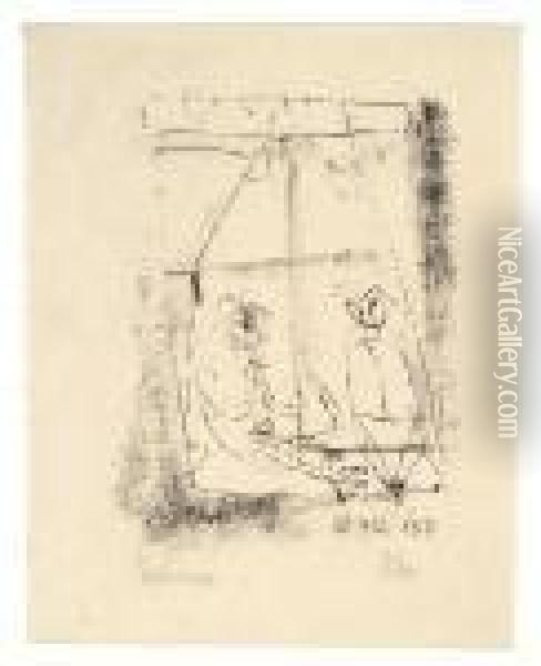Am Fenster Oil Painting - Paul Klee