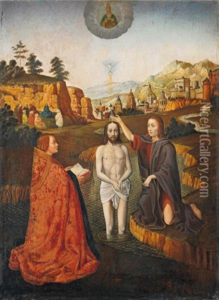 Taufe Christi Oil Painting - Gerard David