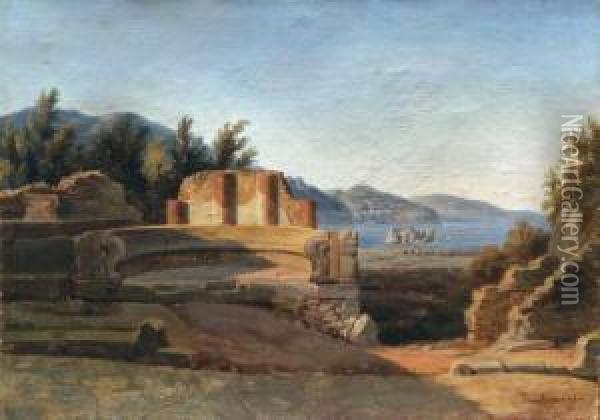 Pompei Oil Painting - Teodoro Duclere