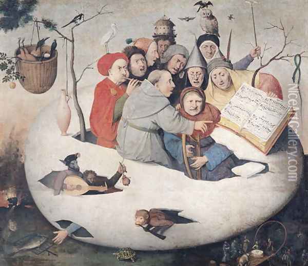 The Concert in the Egg Oil Painting - Hieronymous Bosch