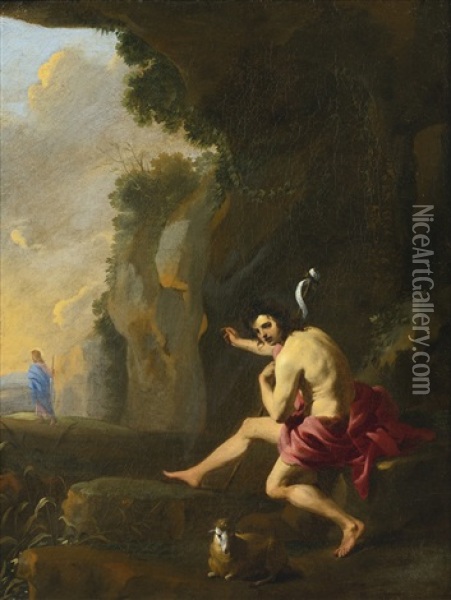 Saint John The Baptist Oil Painting - Karel Dujardin