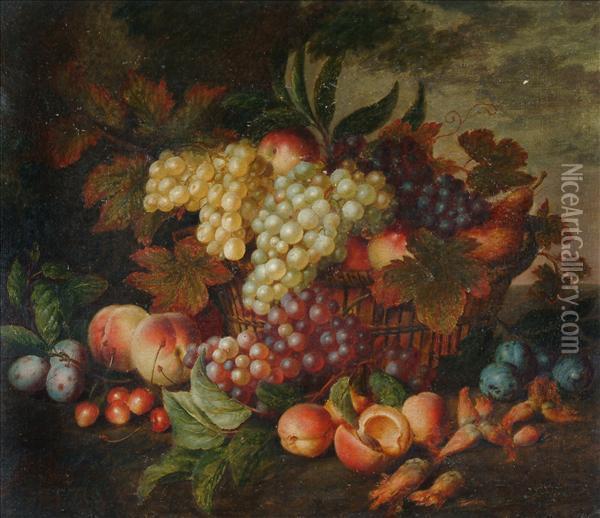 Still Lifeof Fruit Oil Painting - William Sartorius