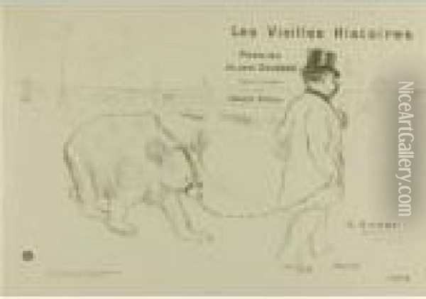 Couverture Pour 'les Vieilles Histoires' (d. 18; A. 19; W. 5; Adr. 27) Oil Painting - Henri De Toulouse-Lautrec