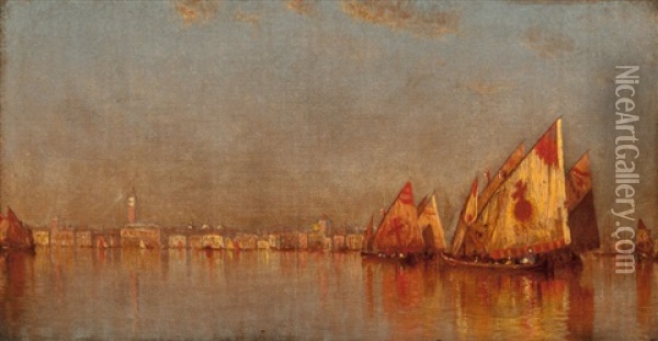 Venice Oil Painting - Sanford Robinson Gifford