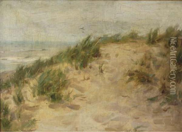 Sand Dunes At Katwyk, Holland Oil Painting - Frank Townsend Hutchens