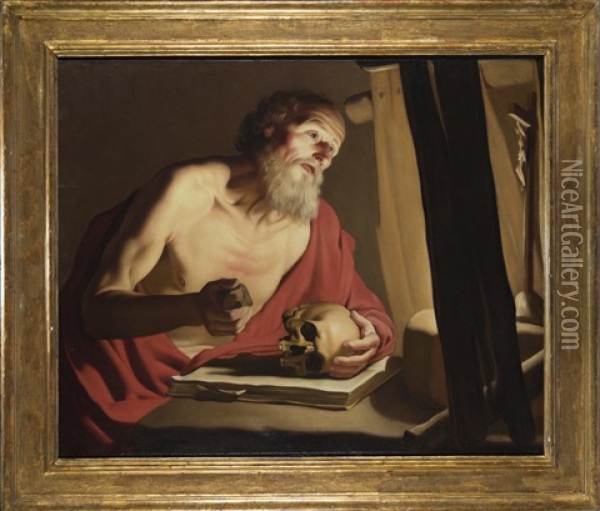 San Girolamo Oil Painting - Gerrit Van Honthorst