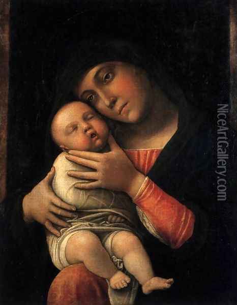Virgin and Child Oil Painting - Andrea Mantegna