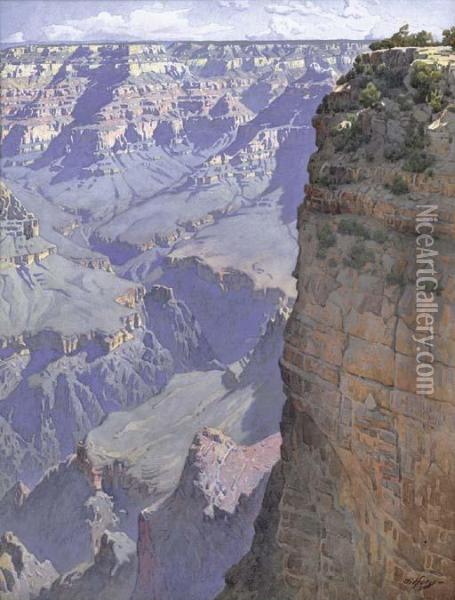 The Grand Canyon Of Arizona Oil Painting - Gunnar M. Widforss