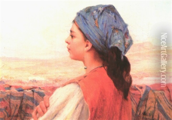 Jeune Fille De Tetouan Oil Painting - Louis Auguste Girardot