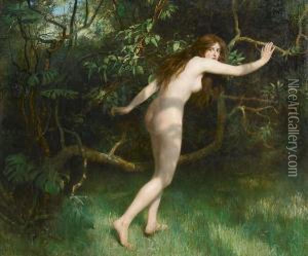 Eve Oil Painting - John Maler Collier