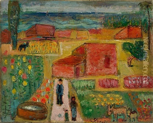Tessiner Dorf Oil Painting - Robert Genin