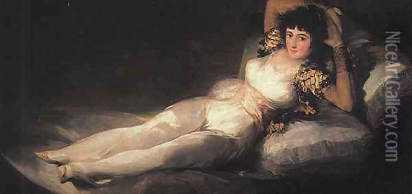 Clothed Maja Oil Painting - Francisco De Goya y Lucientes