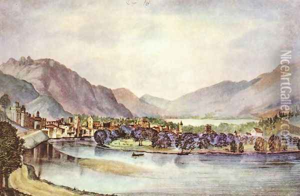 View of Trento Oil Painting - Albrecht Durer