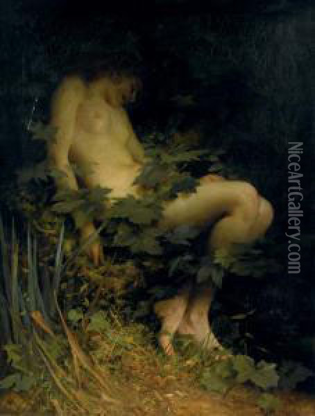 Nest Of The Dryad Oil Painting - Thomas Benjamin Kennington