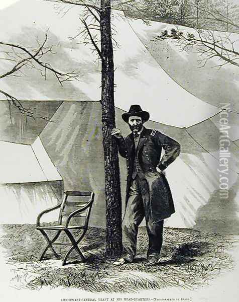 Lieutenant General Ulysses S. Grant, at his Head-Quarters Oil Painting - Mathew Brady