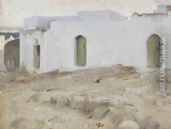 Moorish Buildings on a Cloudy Day Oil Painting - John Singer Sargent