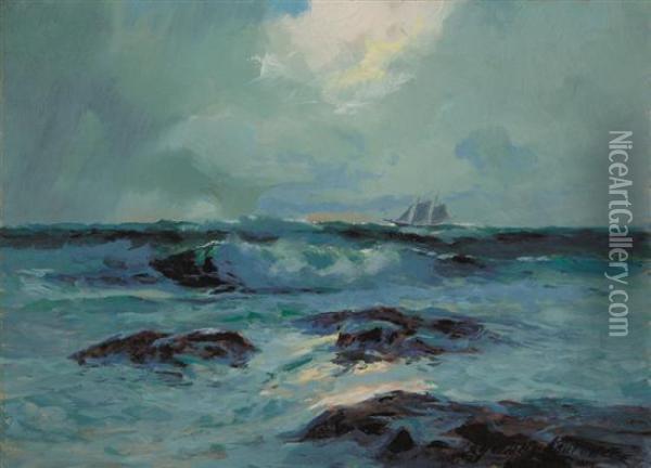 Sailing The Sea Oil Painting - Sidney Laurence