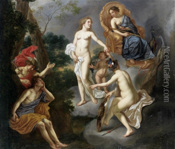 The Judgment Of Paris Oil Painting - Carel van Savoyen
