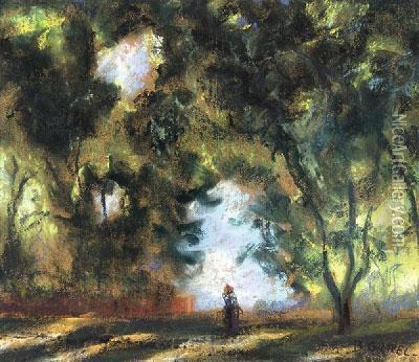Waldlichtung Oil Painting - Bruno Gimpel