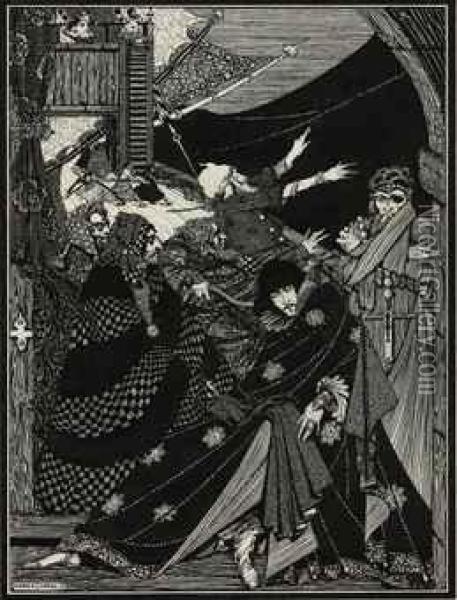 Message Found In A Bottle For 'tales Of Mystery And Imagination' Byedgar Allan Poe (1809-1949) Oil Painting - Harry Clarke