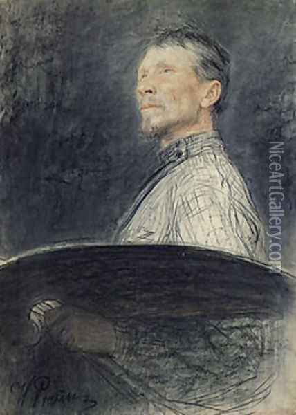 Portrait of A.E. Arkhipov Oil Painting - Ilya Efimovich Efimovich Repin
