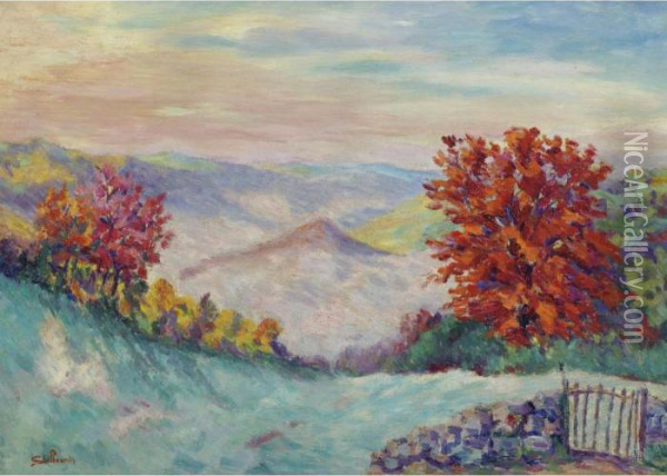 Le Puy Barriou Oil Painting - Armand Guillaumin