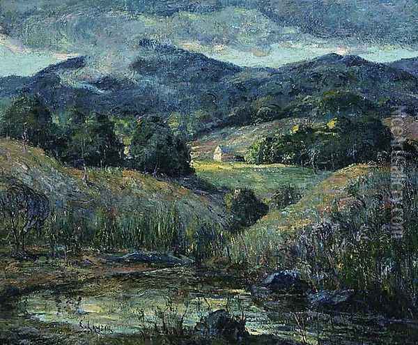 Approaching Storm Oil Painting - Ernest Lawson