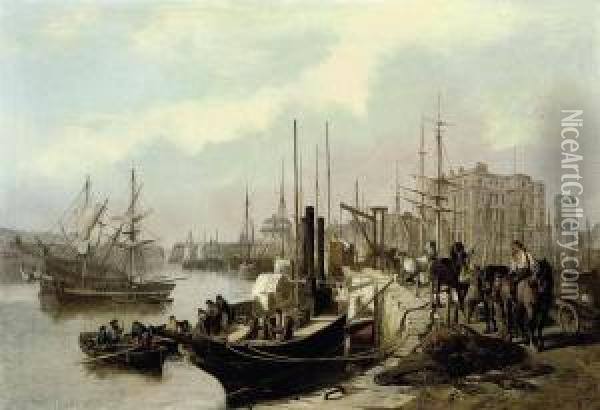 Dover Harbour Oil Painting - William Henry Prior
