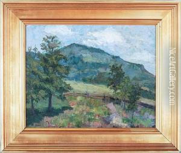 O/b Landscape Oil Painting - Walter Parson Shaw Griffin
